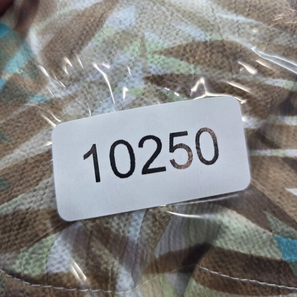 Womens Allison Daley Tropical Leaf Print Blouse Button-Up Short Sleeve Size 16 - Picture 7 of 7